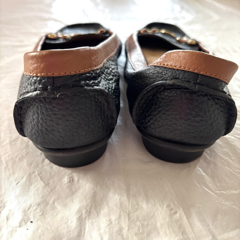 Aerosoles Nuwlywed black leather Loafers SZ 9.5 M Worn 2X Indoors - Picture 6 of 12